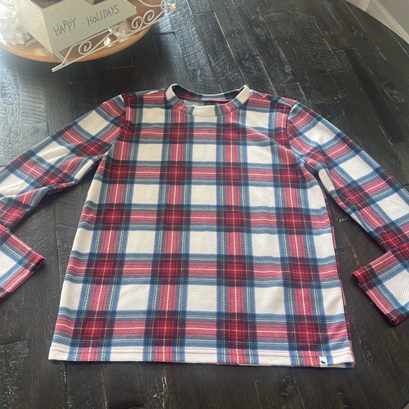 Abercrombie boys plaid Christmas PJs sleeps size 13/14 pants long sleeve - Picture 9 of 9
